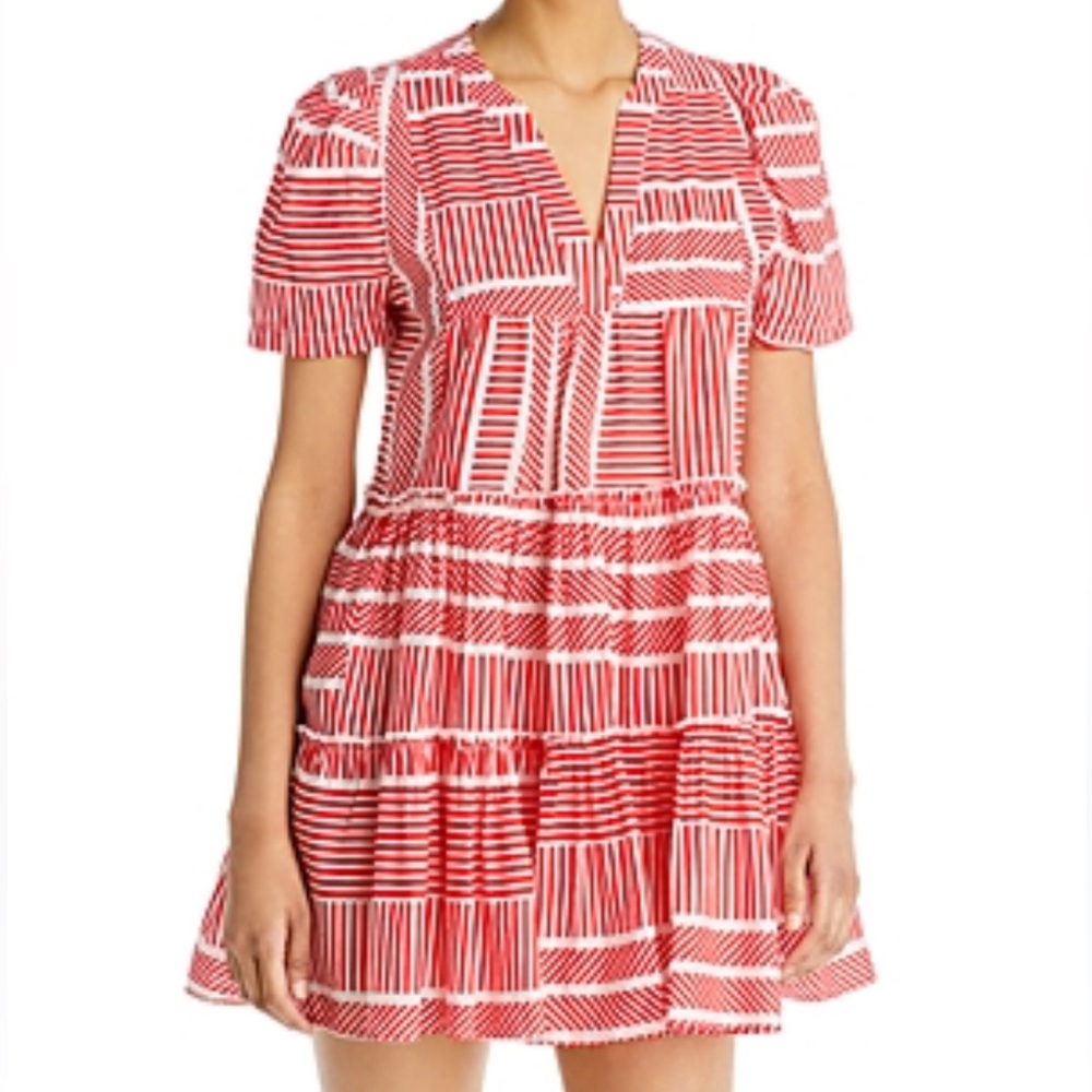 Aqua Puff Sleeve Mini Dress, Size S, Worn Once, Like New,